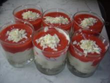 Mascarpone-Quark mit Erdbeersoße - Rezept