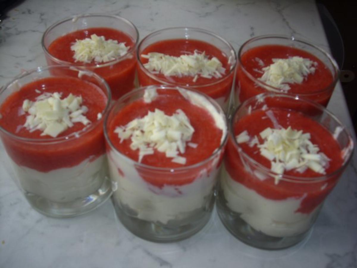 Bilder für Mascarpone-Quark mit Erdbeersoße - Rezept