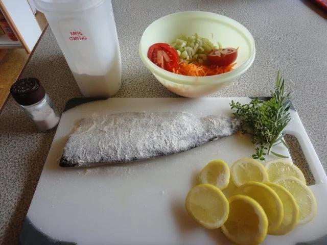 Bach Forelle im Gemüse Nest - Rezept - Bild Nr. 5