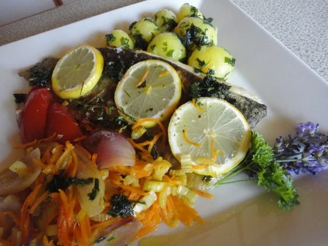 Bach Forelle im Gemüse Nest - Rezept - Bild Nr. 10