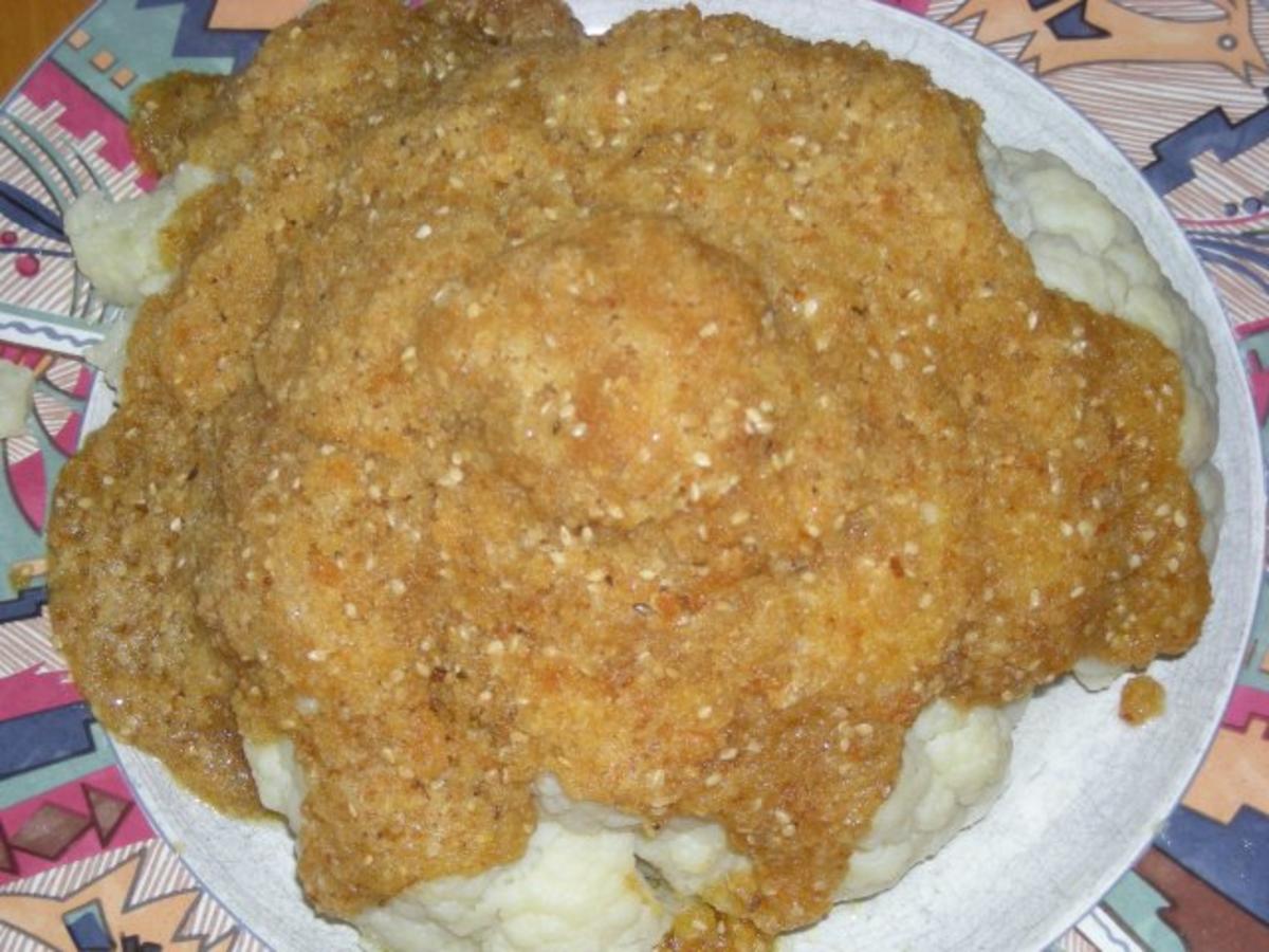Blumenkohl mit Sesamkruste - schnell &amp; einfach - von kochqueen16
