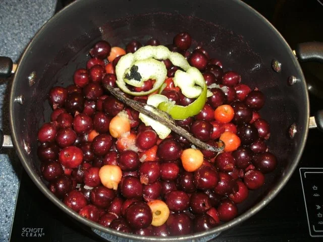 Kirsch-Limetten-Vanille-Konfitüre - Rezept - Bild Nr. 2