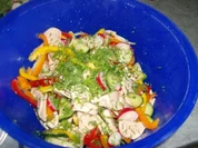 Wurstsalat kunterbunt - Rezept