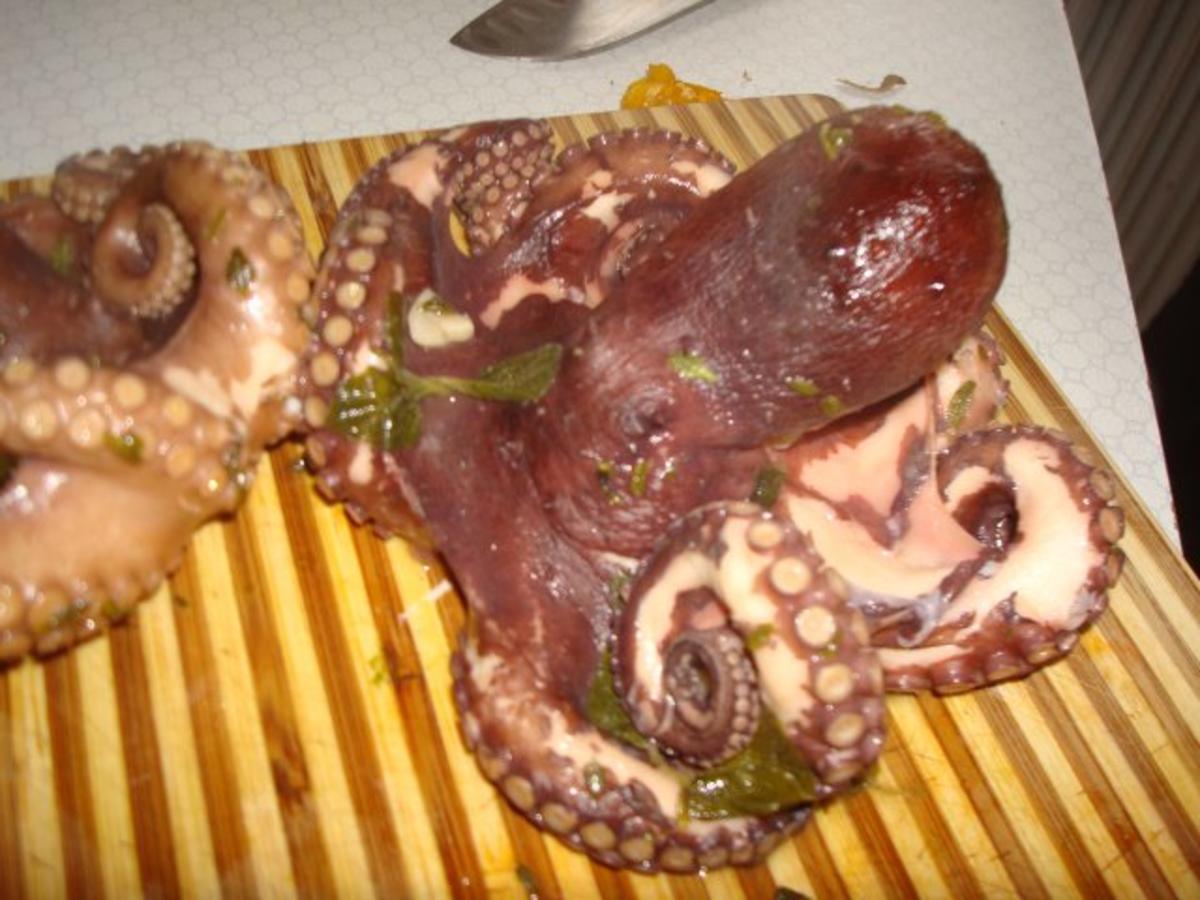 Oktopusarme gebraten -  Oktopodi - Chtapodi - Krake - Rezept - Bild Nr. 2