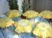 Dessert: Ananas-Schälchen - Rezept