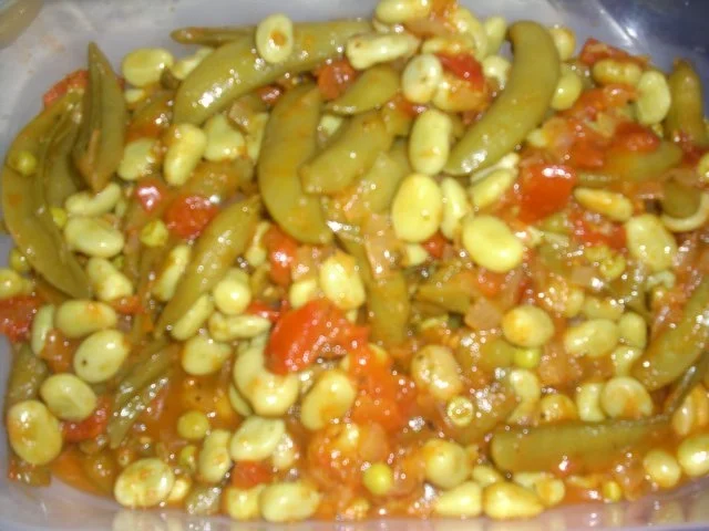 Zuckerschoten mit dicken Bohnen - Rezept - Bild Nr. 3