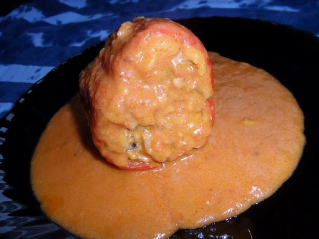 Gefüllte rote Paprikaschoten - Rezept - Bild Nr. 3