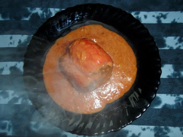 Gefüllte rote Paprikaschoten - Rezept - Bild Nr. 5