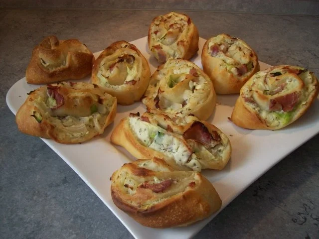 Gefüllte Schnecken mit Schinken - Rezept