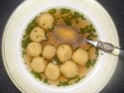 Rezept: Suppe: -Geröstete Maisgrießmurmelsuppe- Suppe: -Geröstete Maisgrießmurmelsuppe- - Rezept