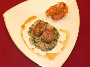 Kalbsfilet mit Steinpilzrisotto (Christina und Richard Lugner) - Rezept