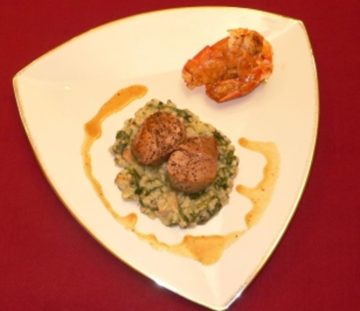 Bilder für Kalbsfilet mit Steinpilzrisotto (Christina und Richard Lugner) - Rezept