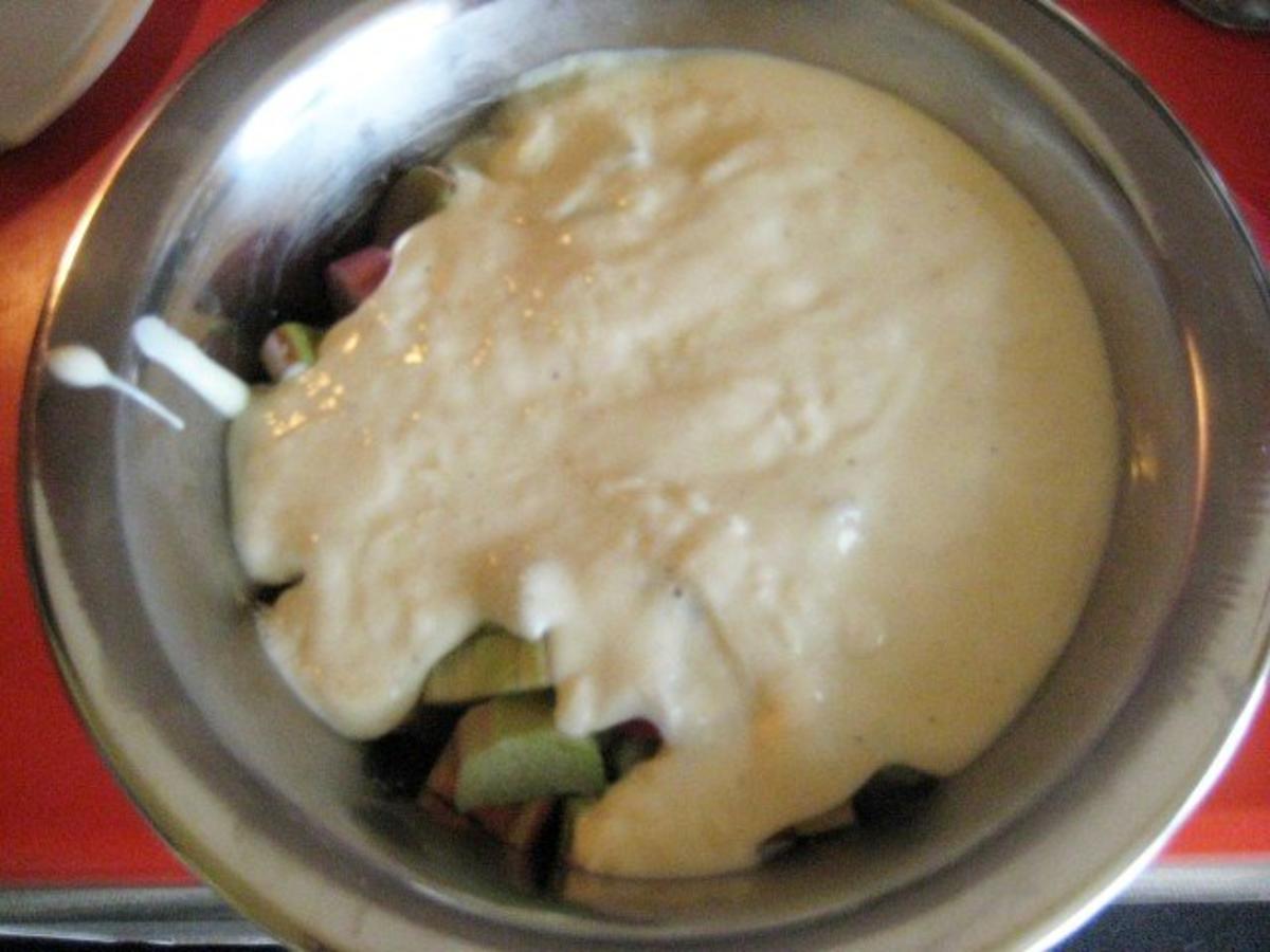 Rhabarberkuchen mit Vanillepudding und Baiser - Rezept - Bild Nr. 8