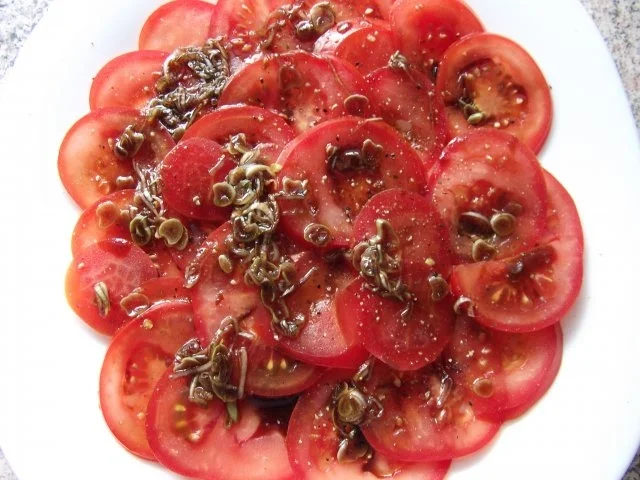 Tomatencarpaccio mit Brattaler Dieter´s Art - Rezept - Bild Nr. 5