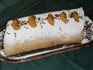 Rezept: Biskuitrolle mit Mandarinen-Sahne-Füllung Biskuitrolle mit Mandarinen-Sahne-Füllung - Rezept