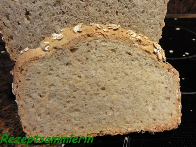 Rezept: Brot: VOLLKORN - HAFERFLOCKEN Brot: VOLLKORN - HAFERFLOCKEN - Rezept