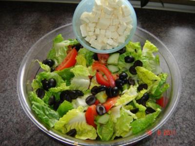 Rezept: Salate : Griechischer Bauernsalat Salate : Griechischer Bauernsalat - Rezept