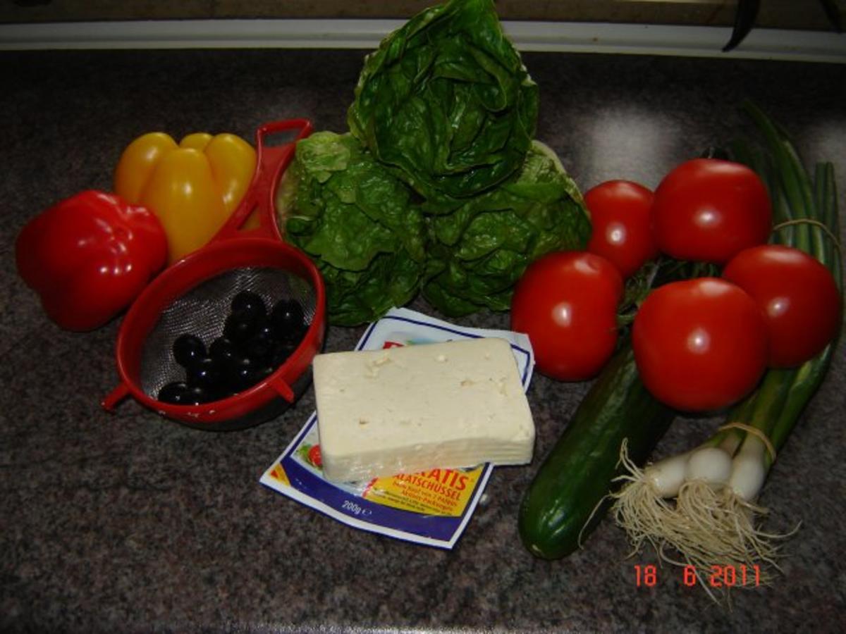 Salate : Griechischer Bauernsalat - Rezept - Bild Nr. 2
