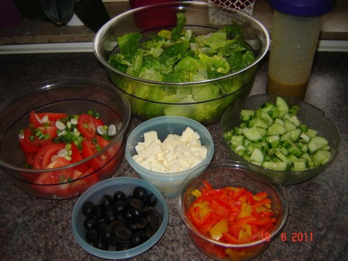 Salate : Griechischer Bauernsalat - Rezept - Bild Nr. 3