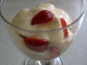 Vanillecreme mit Erdbeere - Rezept