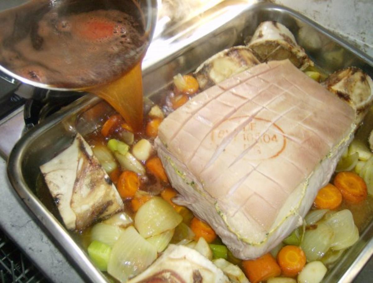 Bayerischer Schweinsbraten - Rezept - Bild Nr. 8