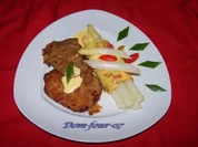 Spargel mit Blitz-Hollandaise ,Schnitzel und Pfannkuchen - Rezept