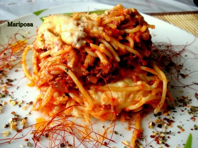 Rezept: Spaghetti-Lasagne Spaghetti-Lasagne - Rezept