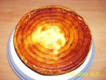 Käsekuchen ohne Boden - Rezept
