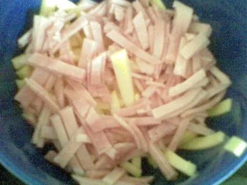 Käse Schinken Salat - Rezept - Bild Nr. 3