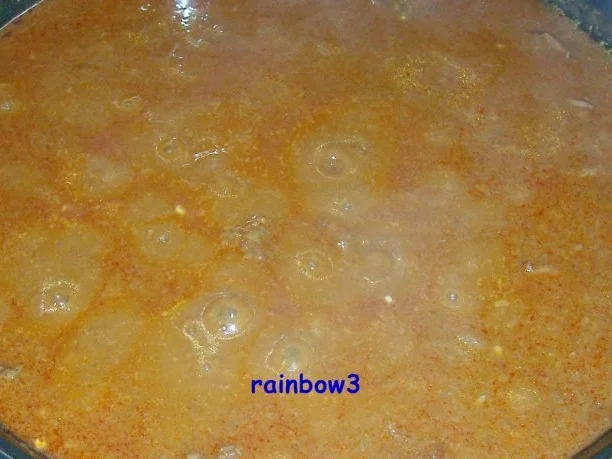 Kochen: Rind-Gulasch mit viel Sauce - Rezept - Bild Nr. 7