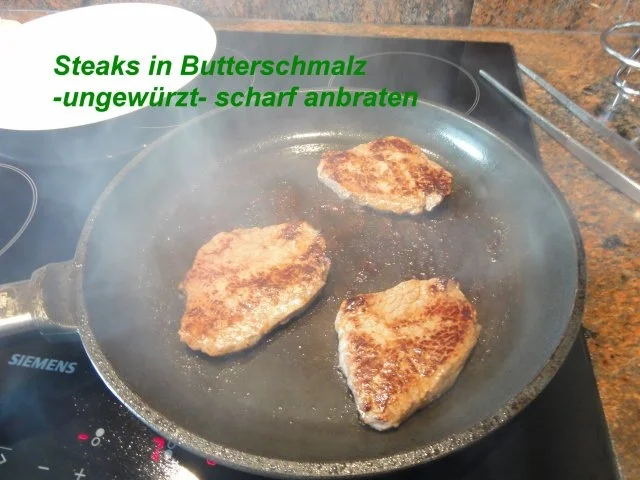 Fleisch:    HÜFTSTEAK mit Champignon - Rezept - Bild Nr. 3