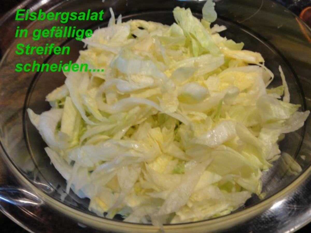 Salatbar: bunter EISBERGSALAT - Rezept