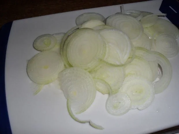 Schweinefilet mit Käsesoße und Röstzwiebeln - Rezept - Bild Nr. 7