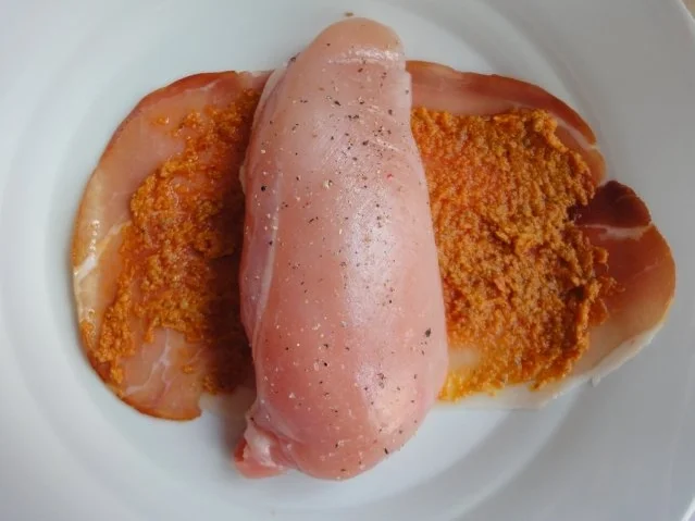 Rezept: eingewickelte Hähnchenbrust Bild Nr. 3 eingewickelte Hähnchenbrust - Rezept - Bild Nr. 3