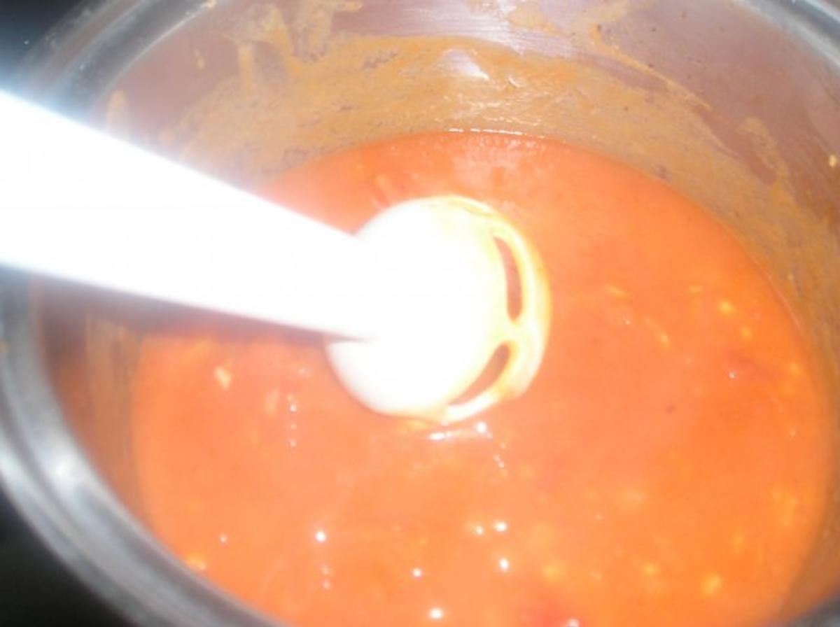 Räuchertofulaibchen mit Pikanter Tomatensoße und Reis - Rezept - Bild Nr. 7