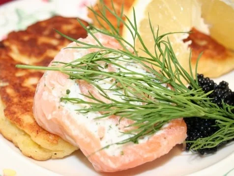 Blumenkohl-Blinis mit Kaviar - Rezept