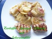 Kartoffel - Spargel - Pfanne mit Schweinefilet - Rezept