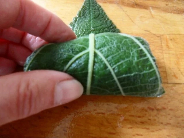 Rezept: Salbeiblätter vegetarisch gefüllt Bild Nr. 13 Salbeiblätter vegetarisch gefüllt - Rezept - Bild Nr. 13