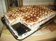 Erbeer-Créme-fraiche-Schnitten - Rezept