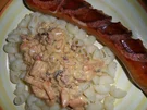 Nudeln mit cremiger Karotten-Speck-Sauce - Rezept