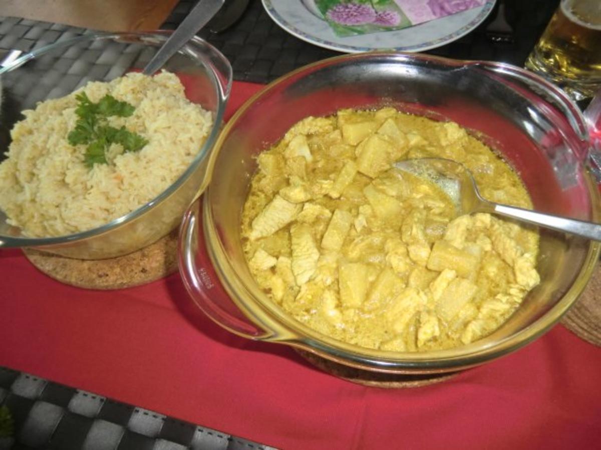 Puten-Curry-Geschnetzeltes asiatisch an Basmatireis - Rezept - Bild Nr. 4