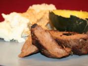 Gemsbock-Filet und Omajova Pilze, dazu Squashes und Millipap - Rezept
