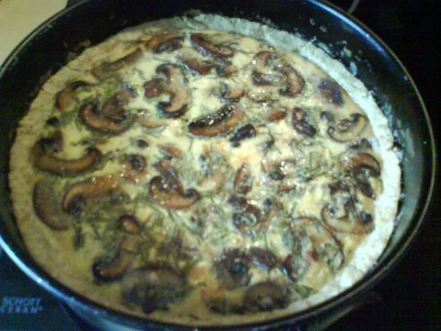 Champignon-Dinkel-Quiche - Rezept