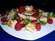 Seelachsfilet auf buntem Rapunzelsalat - Rezept