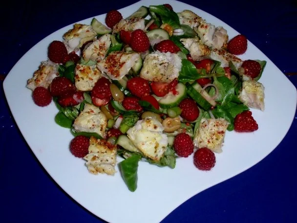 Seelachsfilet auf buntem Rapunzelsalat - Rezept - Bild Nr. 8