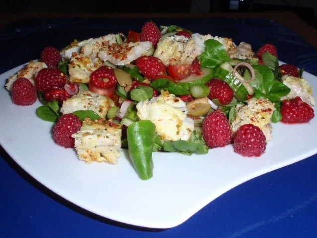 Seelachsfilet auf buntem Rapunzelsalat - Rezept - Bild Nr. 9