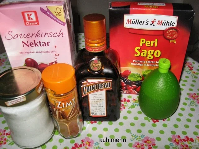 Kirschsuppe mit "Froschaugen" - Rezept - Bild Nr. 4