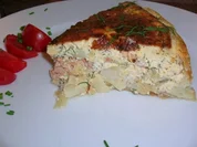 Lachs-Spargel-Quiche mit frischem Dill - Rezept