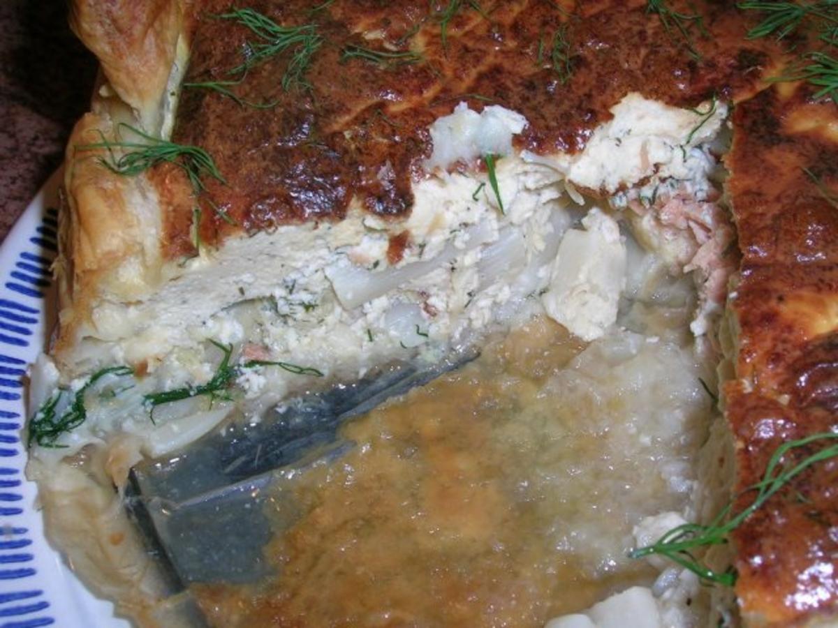 Lachs-Spargel-Quiche mit frischem Dill - Rezept - Bild Nr. 2