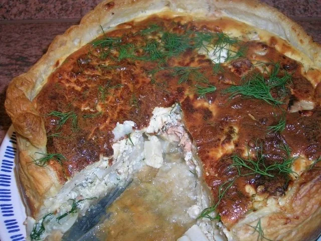 Lachs-Spargel-Quiche mit frischem Dill - Rezept - Bild Nr. 3